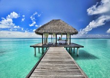 Affiche cabane océanique