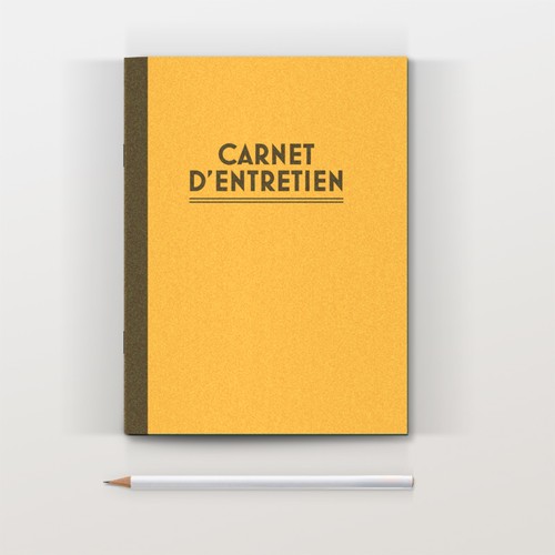 Carnet entretien jaune - carnet, d'entretien