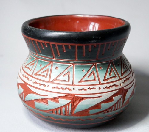 Vase amérindien ethnique - vase,