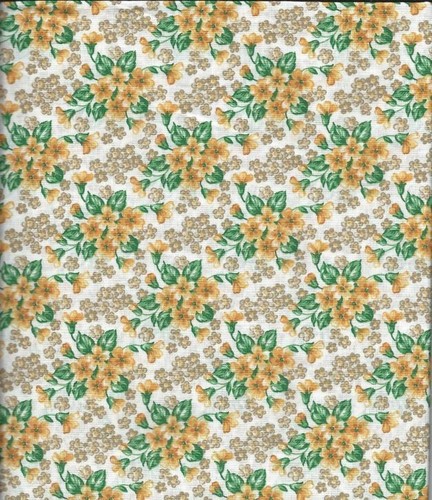 Coupon tissu patchwork fleurs