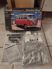 maquette   REVELL Volkswagen T1    SAMBA BUS           ech 1/24