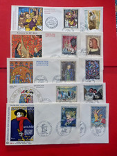 SUPERBE  LOT  n° 3  de 10 ENVELOPPES FDC  1er JOUR :  FORMAT  TABLEAUX