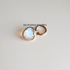 14K Or Pierre Breloque Cœur