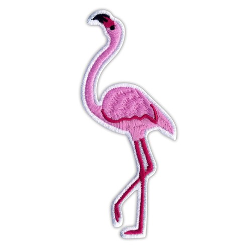 Patchion badge brodé flamant - patchion,