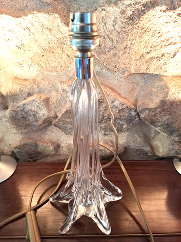 Pied lampe cristallerie du - lampe,