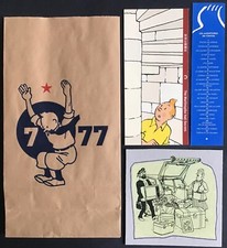 TINTIN Lot d’objets 