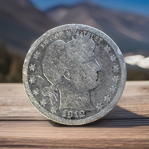 1912 barber quarter - barber, dollar