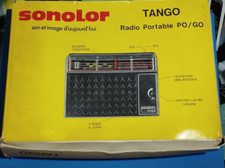 RARE Vintage Radio Portable PO GO SONOLOR TANGO = Tiny  ITT Schaub Work EN BOITE