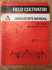 Allis Chalmers 1200 Mounted & Pull Chisel Plow Operator's Manual WGOH