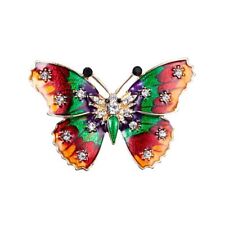 Broche Papillon orangé et