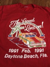 Vintage Daytona Beach Florida Feel The Thunder The Legend Lives On T-shirt Auto