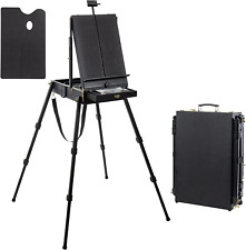 4 Legs French Easel - Portable Plein Air Studio Easel Stand with Bigger