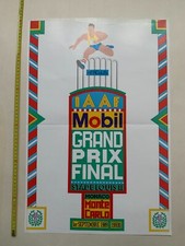 IAAF grand prix final athletics Monaco 1989 Vintage poster