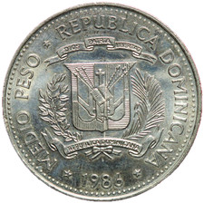 #17209 - République Dominicaine 1/2 Peso 1986 SPL