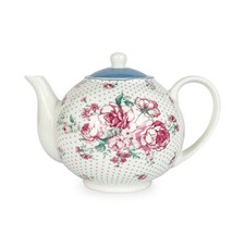 Théière en Porcelaine Isabelle Rose Julia Style Rétro avec Couvercle 1 L 5054