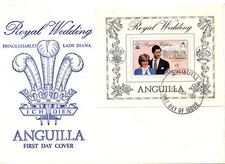 FIRST DAY COVER PRINCE CHARLES LADY DIANA ANGUILLA 1981