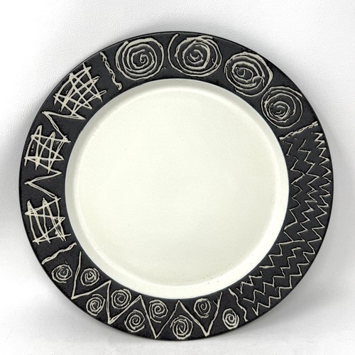 Habitat scraffito black - black, white