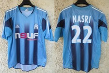 Maillot OLYMPIQUE de MARSEILLE OM NASRI n°22 ADIDAS vintage 2005 shirt jersey M