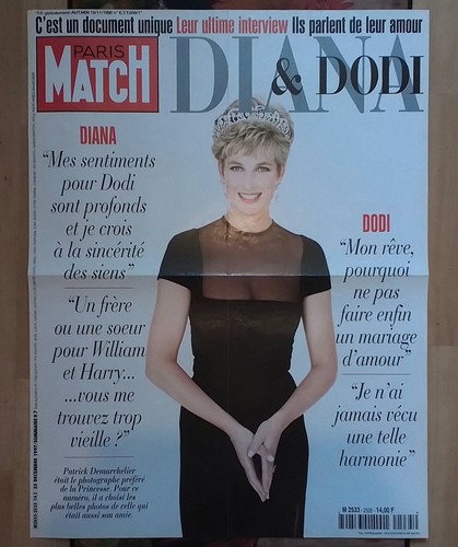 Diana affiche paris match - diana,