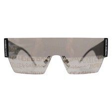 Dolce & Gabbana Lunettes de Soleil Noir Métal Cadre DNA Graffiti DG2233 400usd