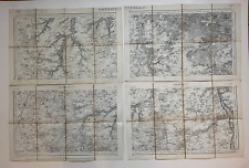 LOT 4 PETITES CARTES ETAT MAJOR FONTAINBLEAU Type 1889