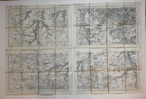 Lot cartes fontainbleau etat - cartes,
