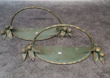 🇫🇷 Paire d'applique / lampe en fer forgé N°3 Muller daum gallé ... AP193/3