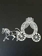 Cheval et calèche découpé