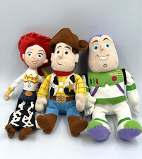 Disney Pixar Woody Buzz Jessie Toy Story Lot of 3 14-16" Plush Soft Preowned