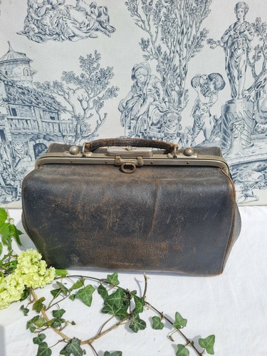Ancien sac main cuir - a, en