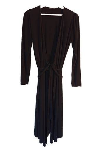 Robe longue noire zara - robe,