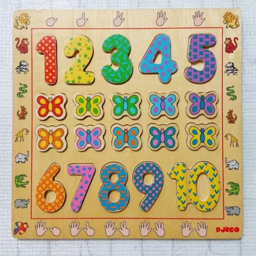 Chiffres puzzle tri - chiffres,
