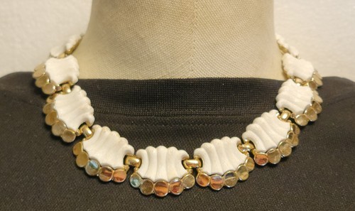 Collier vintage signé monet - collier,