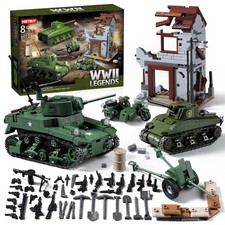 WW2 Army Tank Toys Building