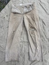 Ancien Pantalon De Travail Militaire ? Paysan Ouvrier ? Toile Cachou 