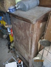 Ancien Meuble Pupitre Parloir en Bois 