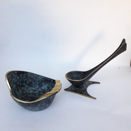 Cendrier bronze porte - bronze, pipe