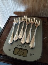 6 Fourchettes à Huîtres Modèle Spatours Orfèvrerie Christofle Métal Argenté