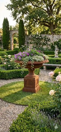 Vase médicis sur socle - sur,