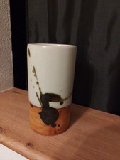 Vase Rouleau Ou Porte Couverts Poterie La Colombe Madeleine Brault.