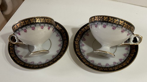 Tasses soucoupes a cafe - 2, et
