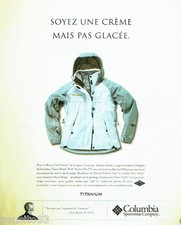 PUBLICITE ADVERTISING 056  2003  Columbia vetements sport parka Titanium Bitter