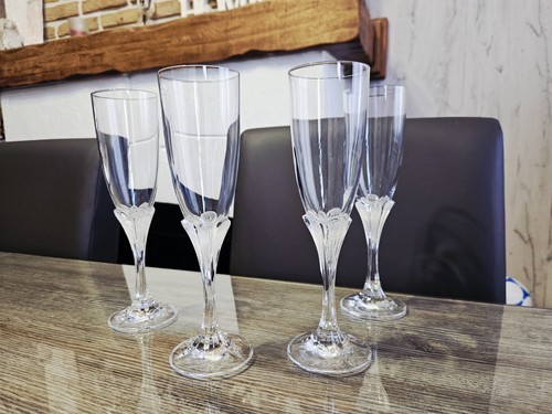 Flûtes champagne cristal - 4, a