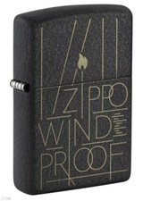 ZIPPO ★ BLACK CRACKLE LINE