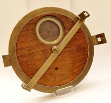 A very rare 18th century French surveying plain table made in brass and wood