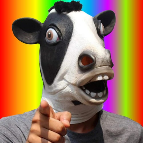 Masque vache latex - de,