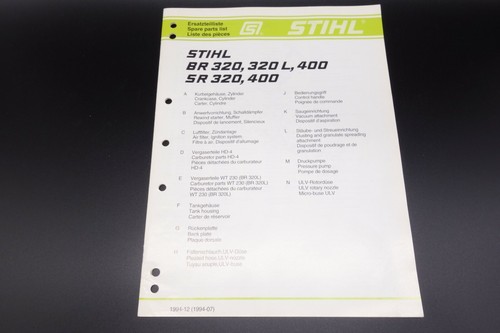 Stihl 320 400 liste - br,