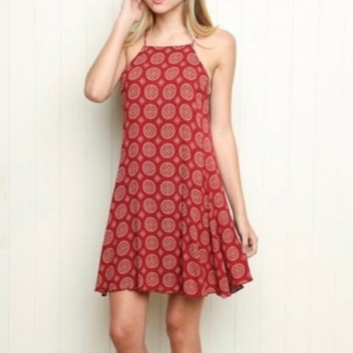 Brandy melville red pattern - red,