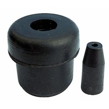 Embouts de pieds de chaise intérieurs en caoutchouc noir - 22,5 mm - x20 BRICOZ