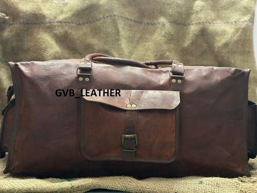 Sac voyage duffle cuir - de,